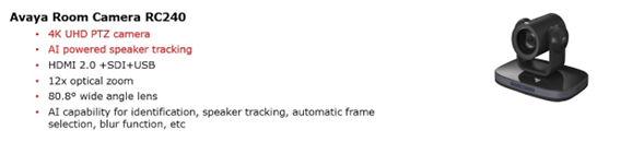 Avaya Room Camera RC240
